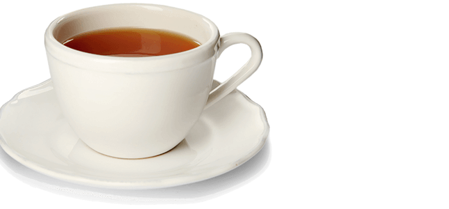 white tea cup
