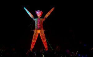 Image of the Burning Man sculpture
